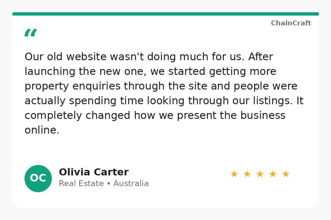 Olivia Carter, Real Estate — Australia