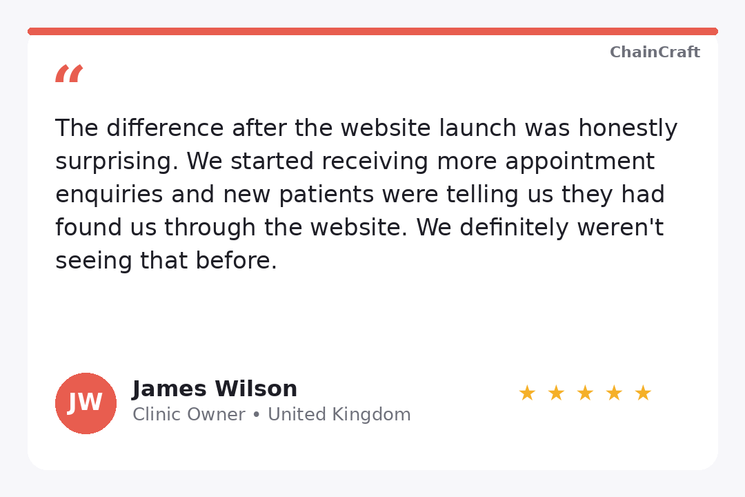 James Wilson, Clinic Owner — United Kingdom
