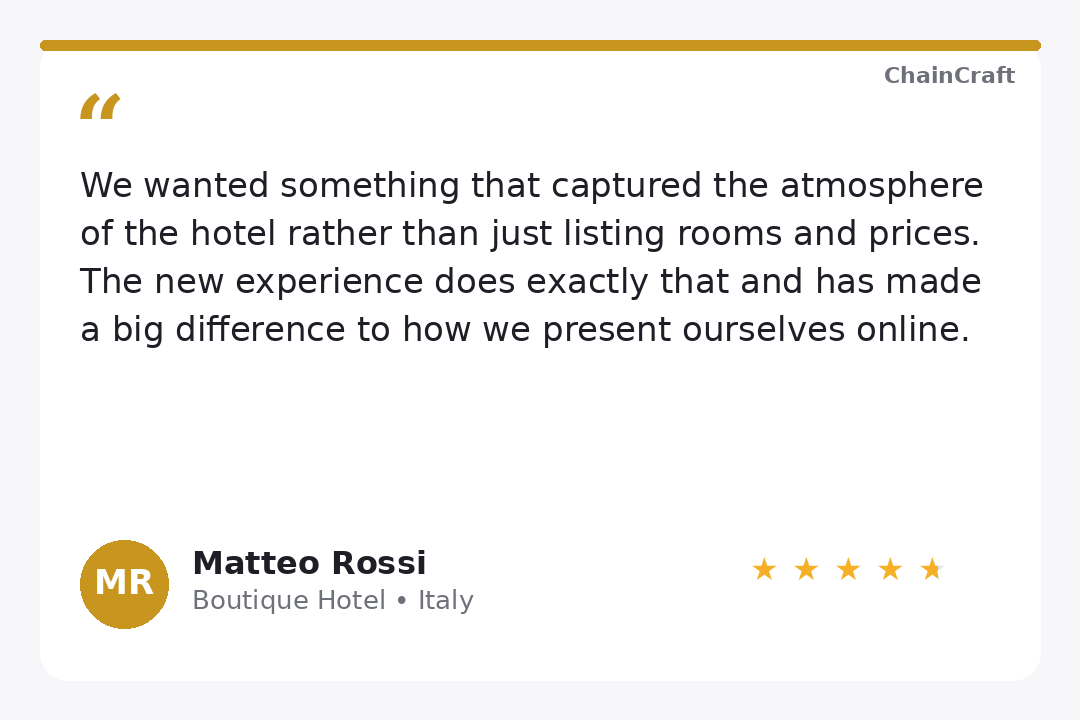 Matteo Rossi, Boutique Hotel — Italy
